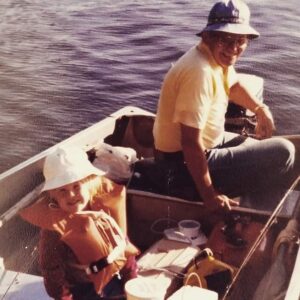fishing with grandpa in the old days at Wildwood Resort in Grand Rapids, Minnesota