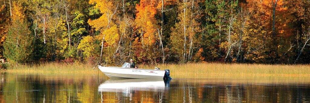 fall fishing on Bass Lake at Wildwood Resort in Grand Rapids, Minnesota