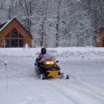 snowmobiling at Wildwood Resort in Grand Rapids, Minnesota