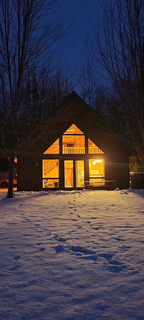 cozy winter cabin
